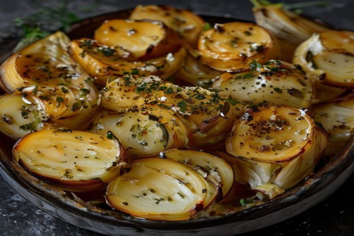 Fenicul gratinata cu branza