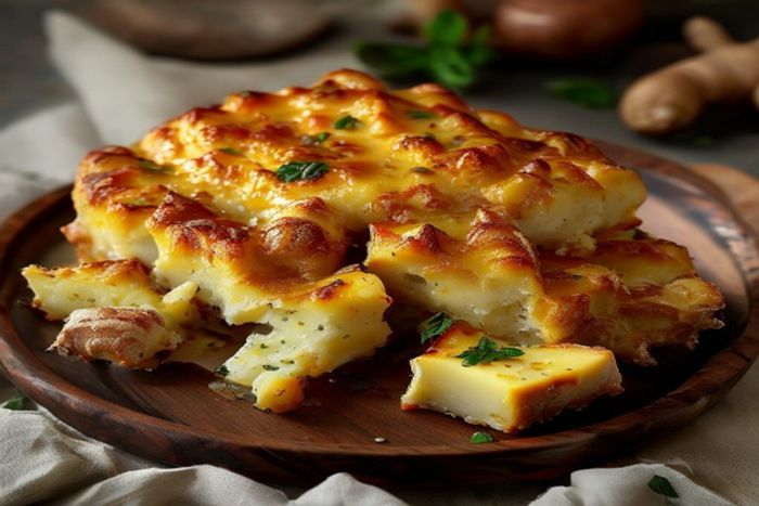 Ghimbir gratinata cu branza