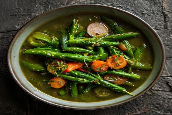Tocanita de Fasole verde cu legume