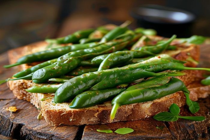 Pasta de Fasole verde cu verdeata