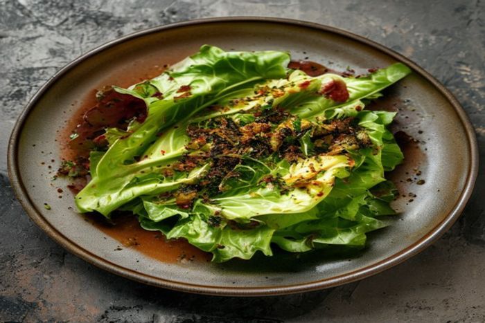 Salata verde la cuptor cu ierburi