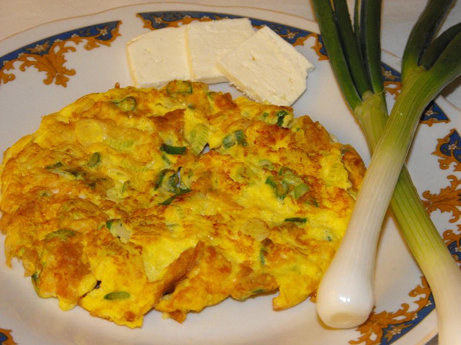 Carrot and Green Onion Omelette