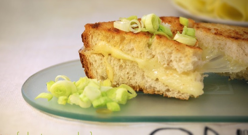 Hot Leek and Cheese Sandwich