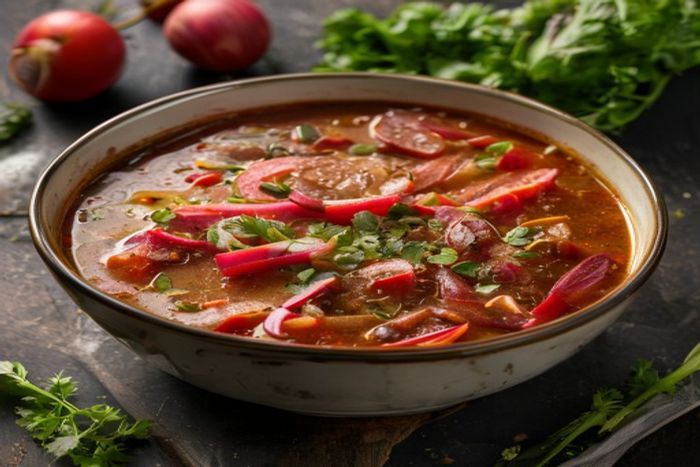 Tocanita de Rubarba cu legume