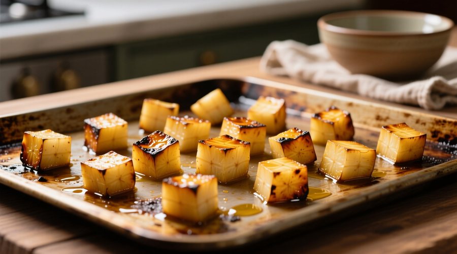 Gulie suedeza la gratar cu usturoi