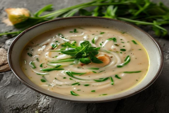 Supa crema de Ceapa verde