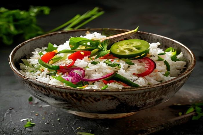 Orez cu Ceapa verde