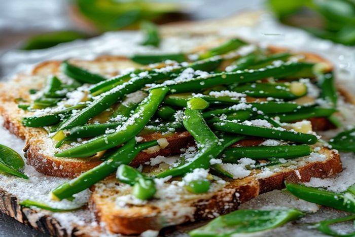 Pasta de Mazare mangetout cu verdeata