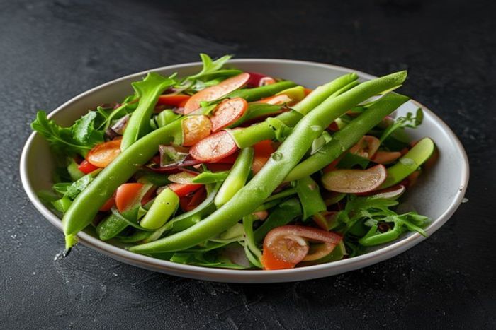 Salata proaspata cu Mazare sugar snap