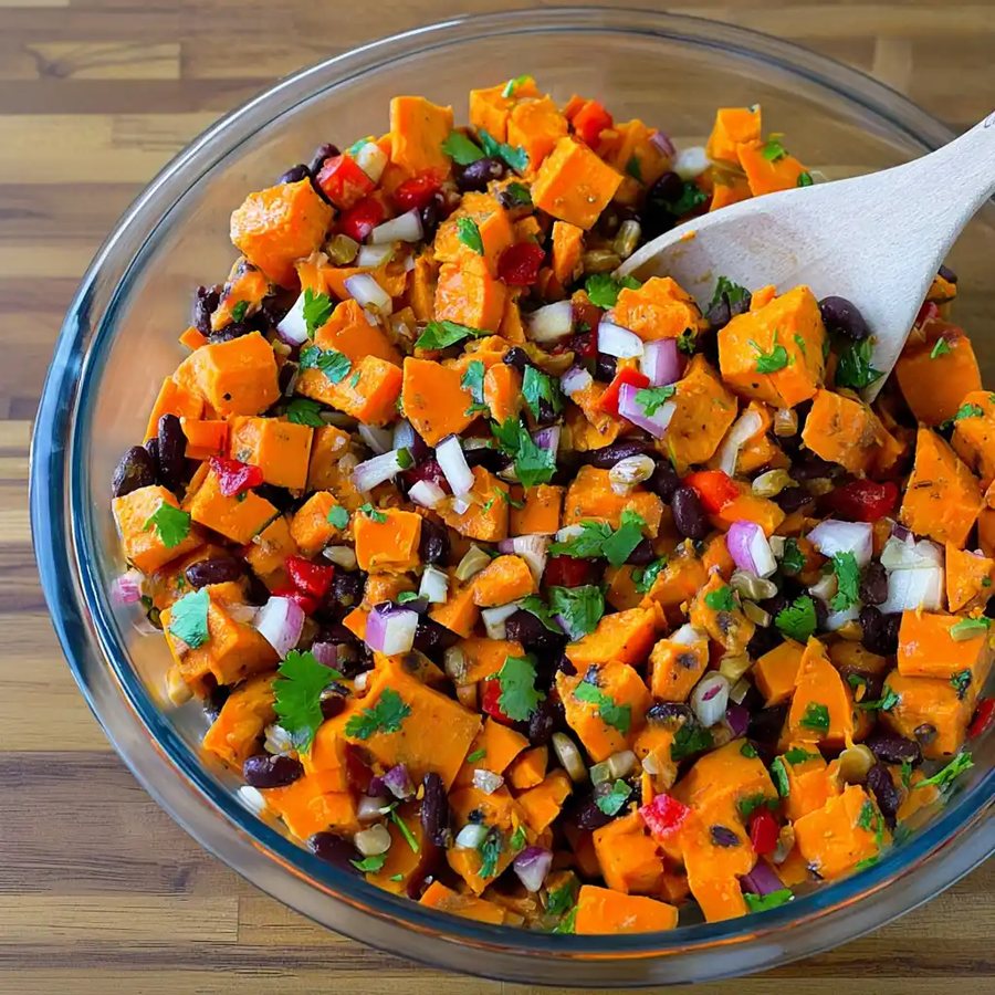 Salata proaspata cu Cartof dulce