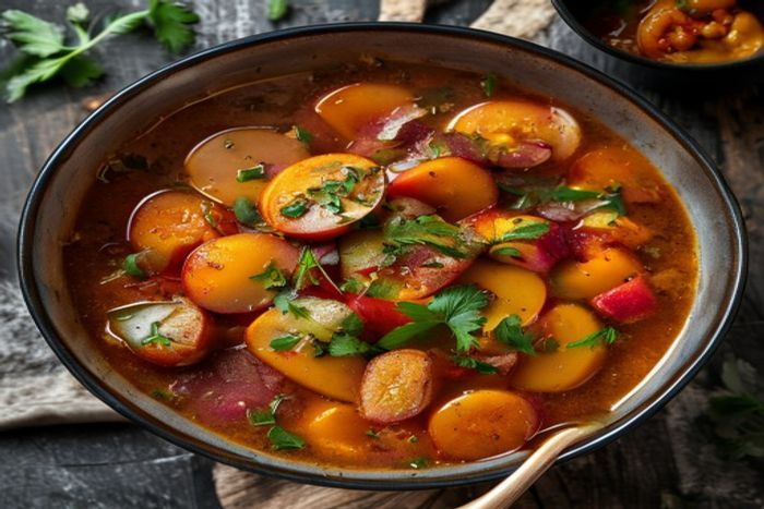 Tocanita de Cartof dulce cu legume