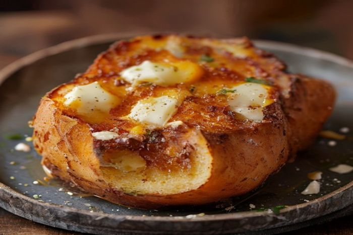 Cartof dulce gratinata cu branza
