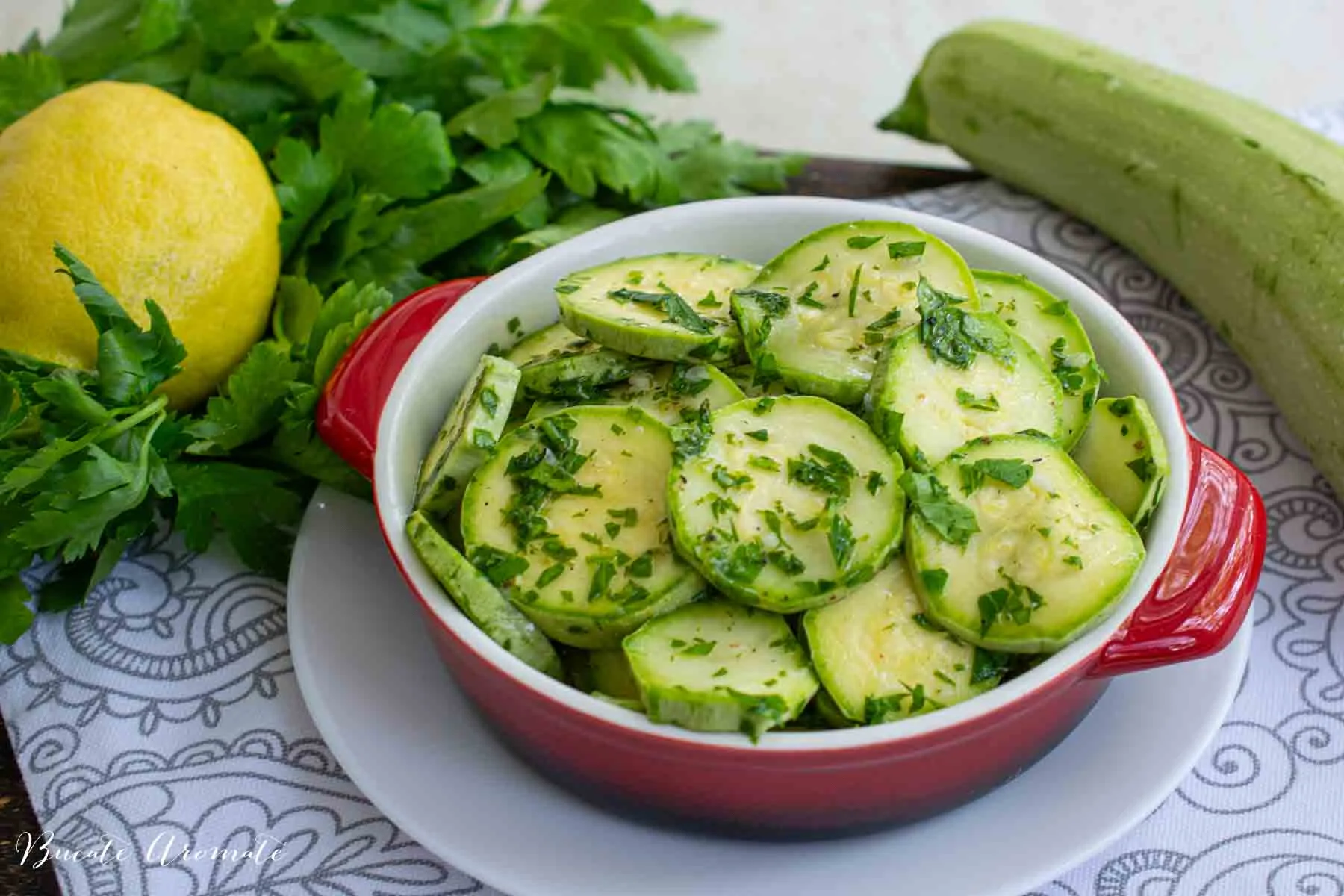 Refreshing Raw Zucchini Salad