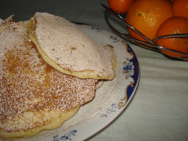 Американские блины с тёртым яблоком